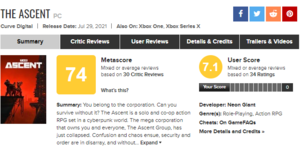 The Ascent for PC, XB1, XBXS Reviews - OpenCritic - Google Chrome 7_31_2021 4_23_37 PM (2).png