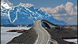 Atlantic Road in nice and really bad weather - YouTube