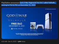 God of War Ragnarok free DLC called Valhalla.jpg